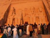 أسوان تنهى استعدادها للاحتفال بتعامد الشمس على معبد رمسيس الثانى